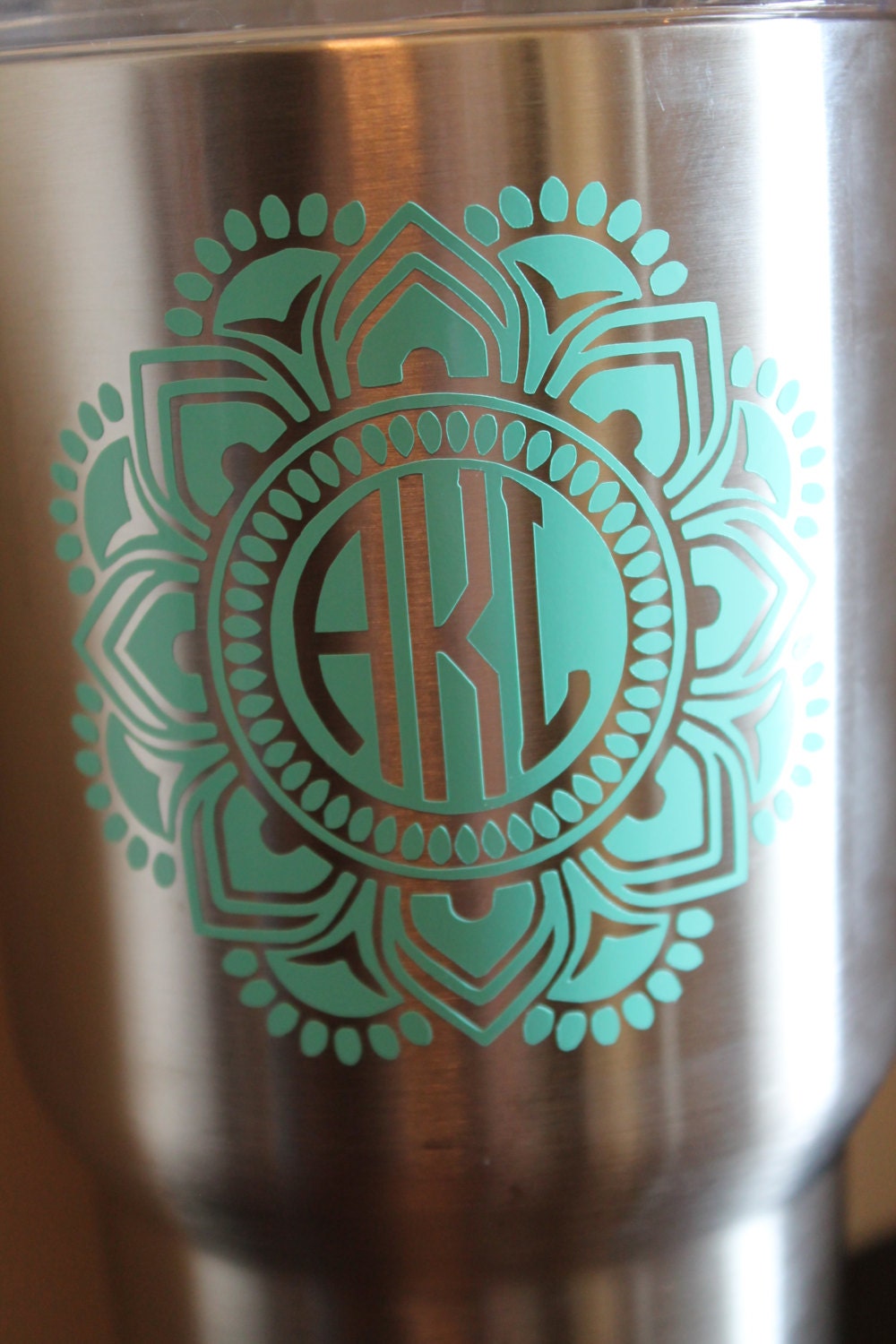 Vinyl Yeti Decal Yeti Decal Tumbler Decal Mandala