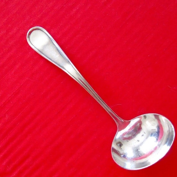 Antique Silver Gravy / Sauce Ladle by ALBERT PICK & COMPANY