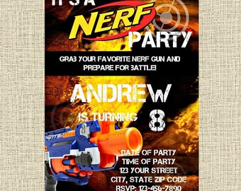 Nerf party | Etsy