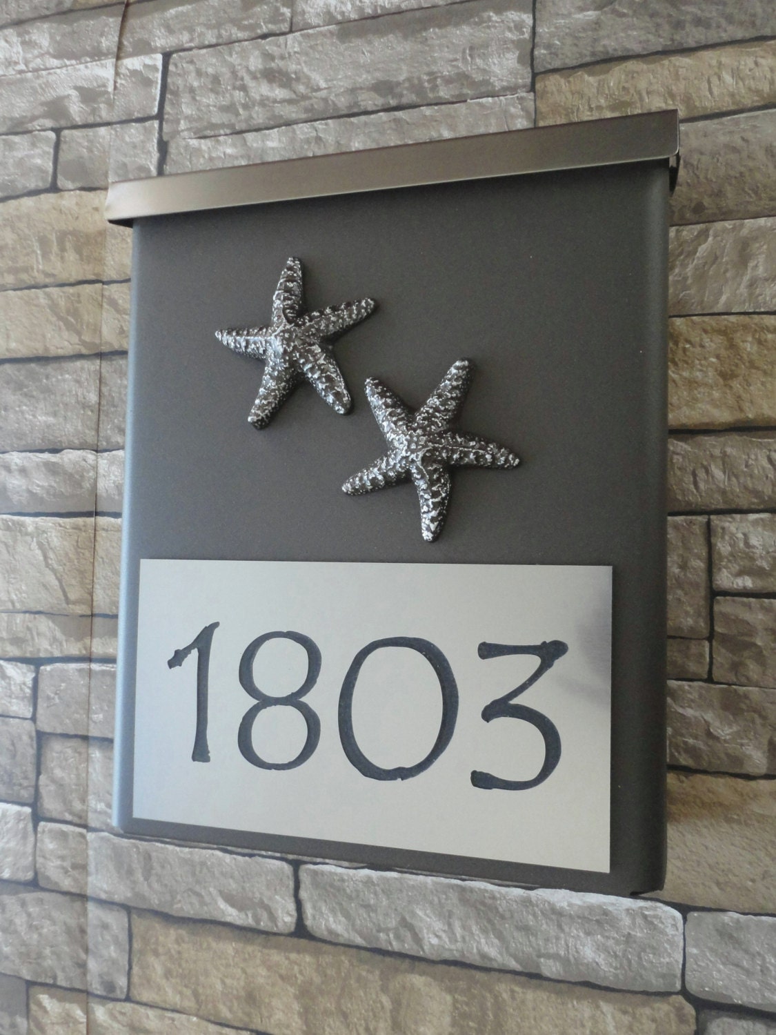 Sea Star House Numbers Star Fish Mailbox Customized