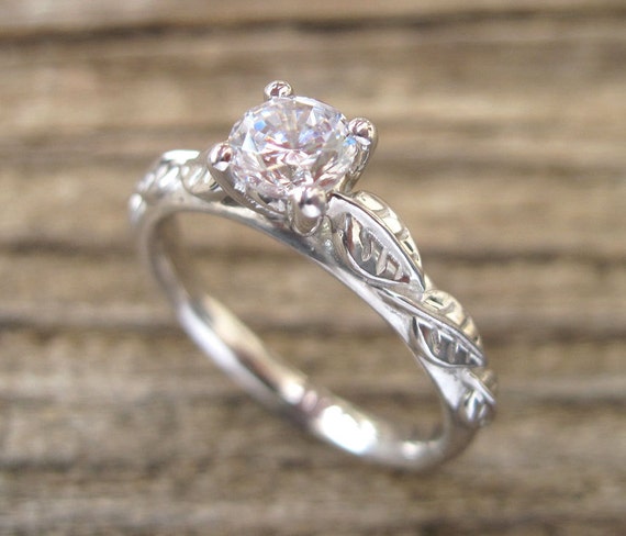 Leaf Engagement Ring Engagement Ring Antique Engagement