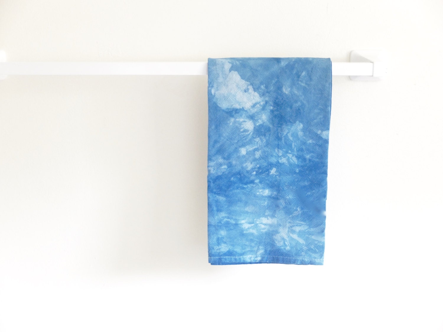 Indigo Tea Towel Hand Dyed Dip Dyed 100 Cotton Tea Towel