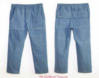 Pants Pattern, Boys Sewing Pattern pdf, Boys Pants Pattern, Pants Sewing Pattern, PDF Sewing Pattern, NATHAN PANTS