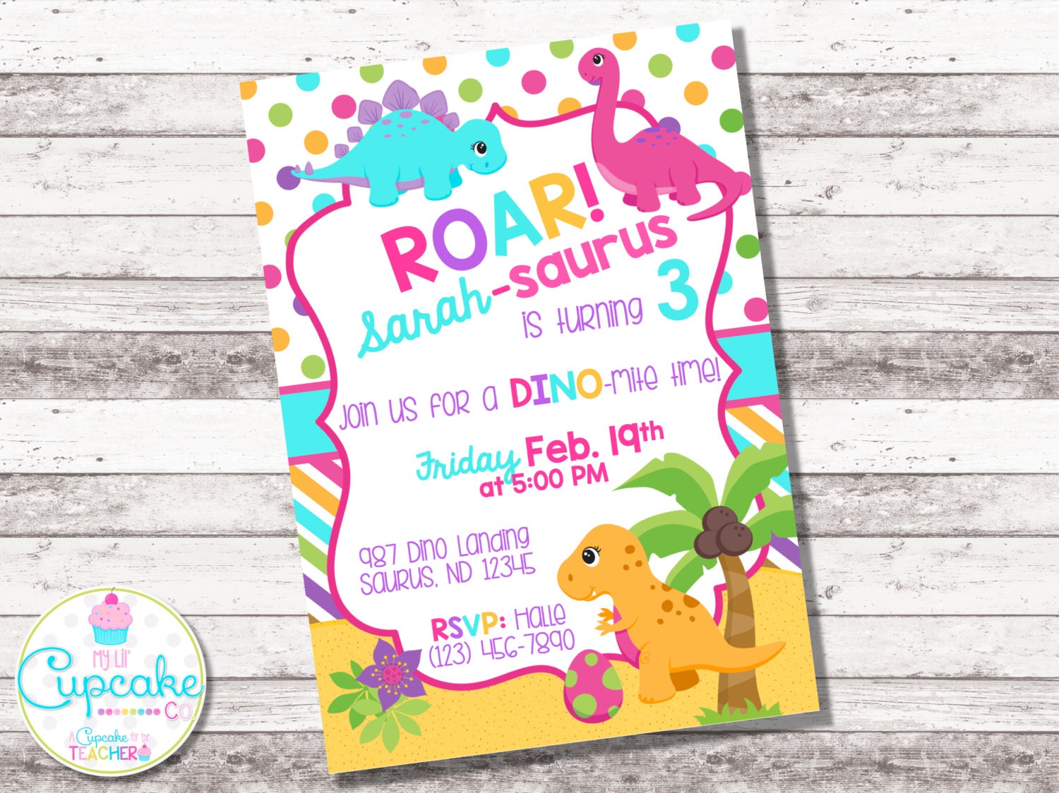 Dinosaur Invitations Australia 7