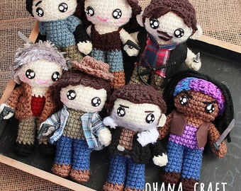 Free Shipping-The Walking Dead inspired crochet doll-The Walking Dead Plushies -Made to order-
