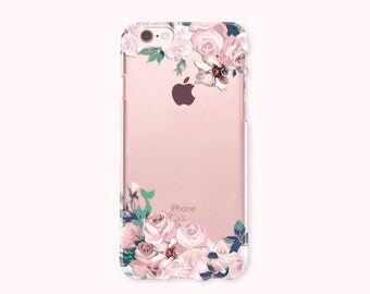 iPhone 7 Case, iPhone 7 Plus Case, iPhone 6/6S case, iPhone 6 Plus/6S Plus Case, iPhone 5/5S/SE Case, Galaxy S8, S8 Plus Case - Pink Roses