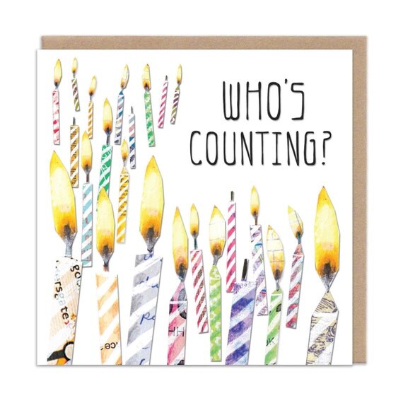 Who's Counting Birthday Card