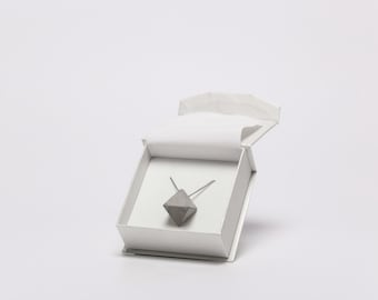 Octahedron - concrete necklace, geometric concrete necklace, concrete jewelry, modern jewelry, contemporary jewelry