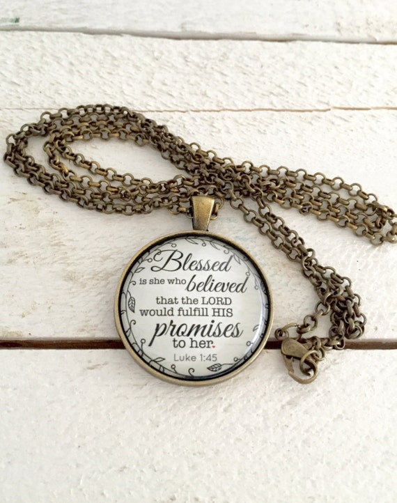 Blessed is she who believed Blessed is she by FiveArrowsJewelry