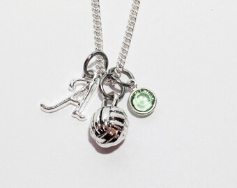 Volleyball Necklace, Personalized Volleyball Necklace, Volleyball Gifts, Volleyball Coach Gifts, Volleyball Team Gifts, Volley Ball