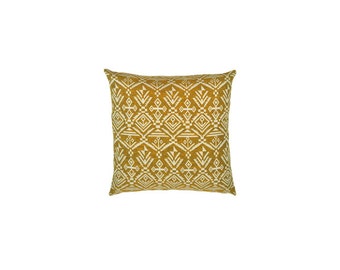 Pillow cover,yellow pillow cover,Decorative pillow cover,throw pillow,white pillow cover,accent pillow,Cushion cover,ikat pillow,Any Size