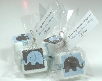 24 Baby shower favors, elephant theme baby shower decor baby shower favors boy