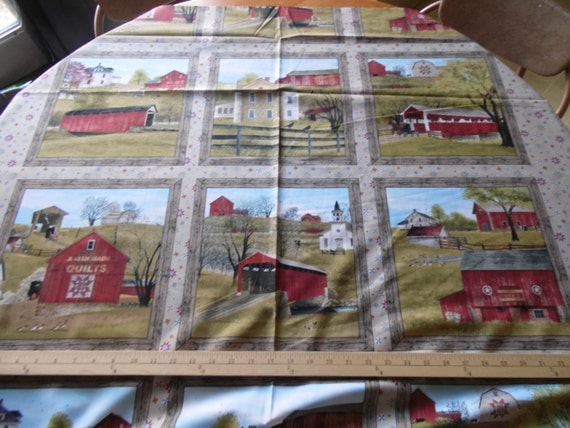 Elizabeth Studio Fabric Headin Home Amish Quilt Panel