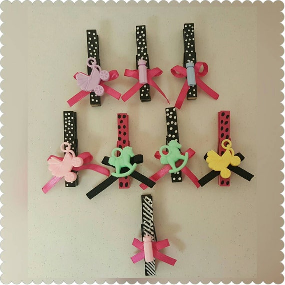 Decorative Clothes Pins For Baby Shower by BKBeautifulKreations