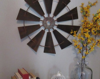 Windmill Wall Decor 12 inch full windmill head wall decor-rustic farmhouse Windmill Wall Decor 12 inch full windmill head wall decor-rustic farmhouse