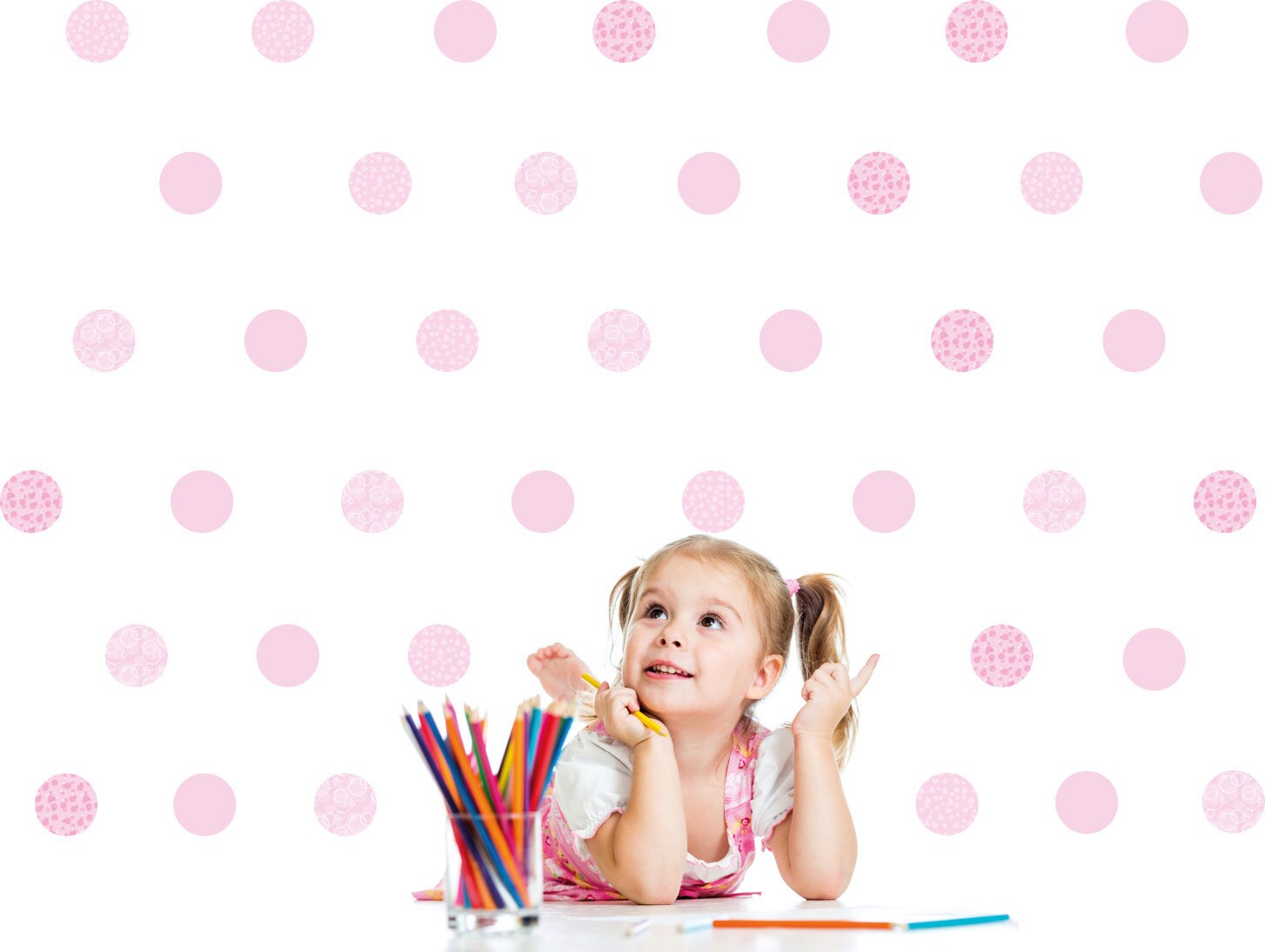 Pois wall decals girl wall stickers bambine di labandadelriccio