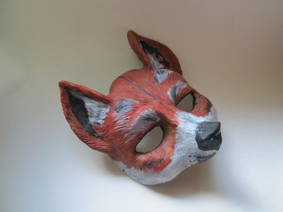 Animal costume mask Dingo spirit mask hand painted by HawkEyeMasks