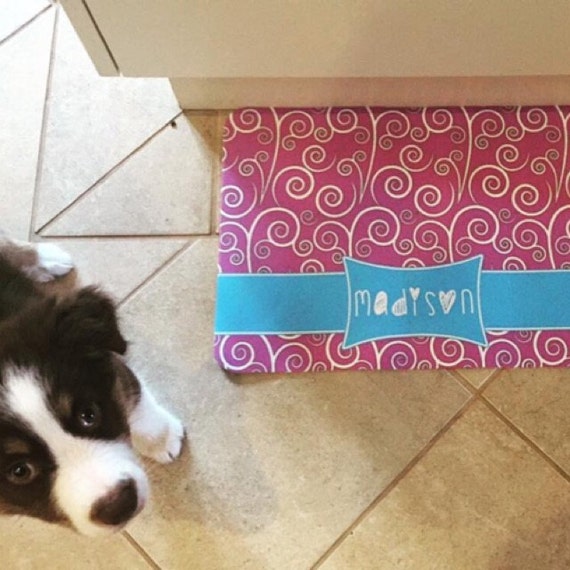 Dog Placemat Dog Food Mat Custom Pet Mat Personalized Pet