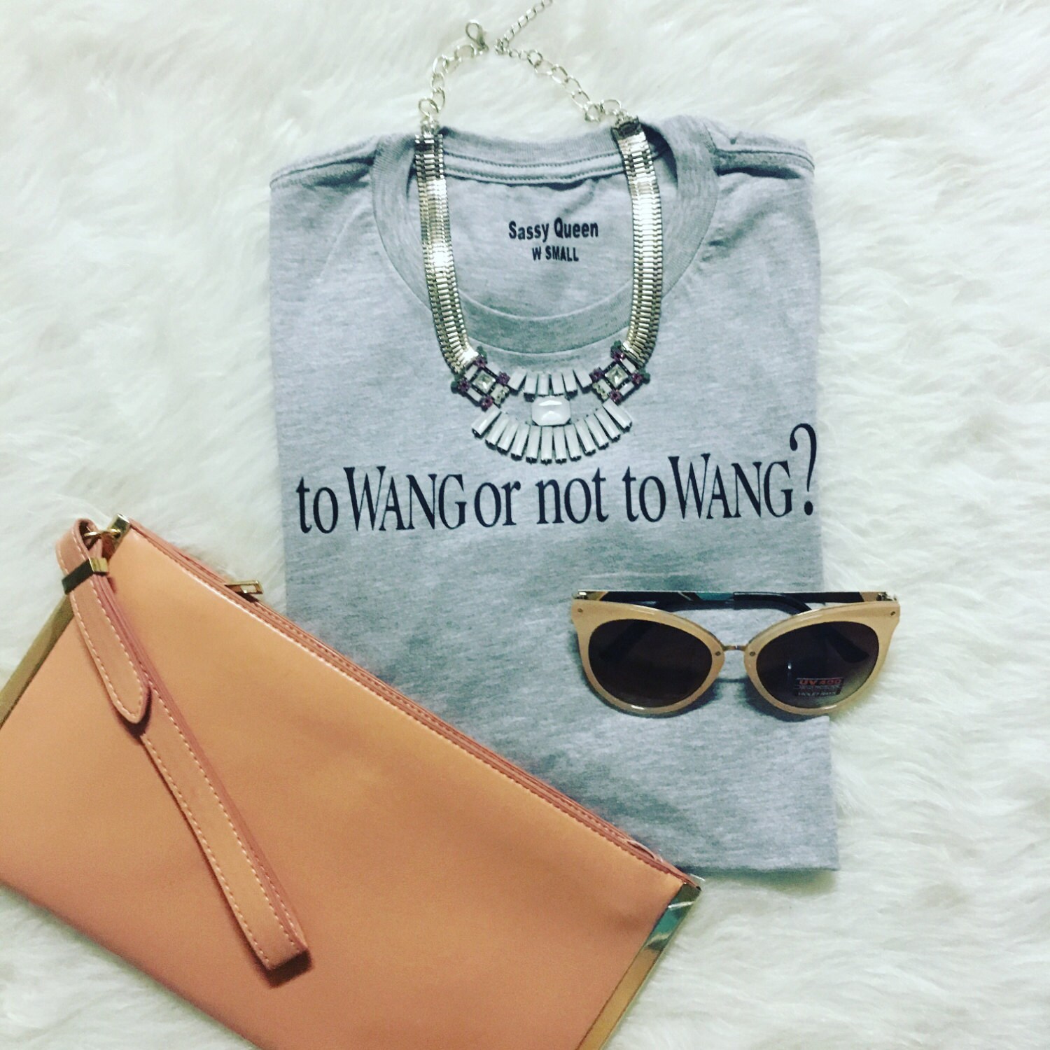 to Wang or not to Wang? Statement tee 