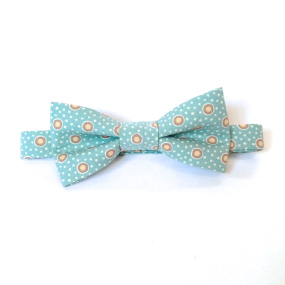 SALE Duck egg blue bow tie