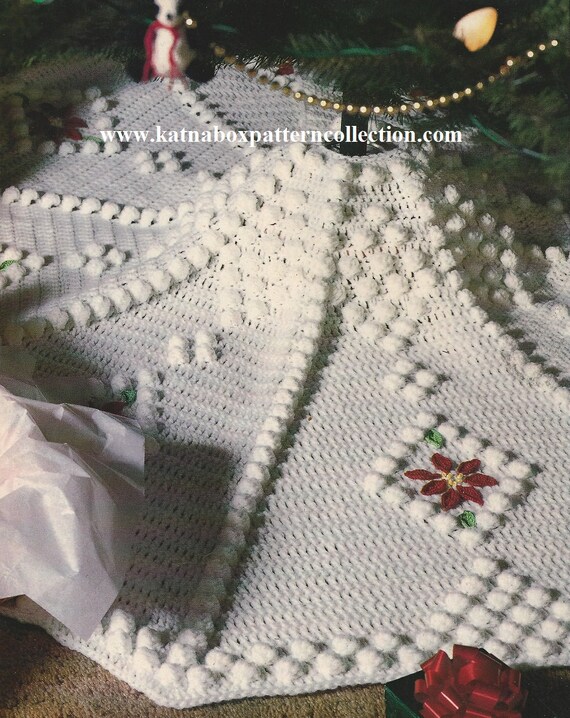 crochet snowdrift tree skirt pattern kc1114 intermediate crochet snowdrift tree skirt pattern kc1114 intermediate