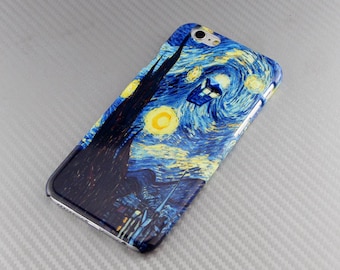 Tardis Doctor Who Starry Night iPhone case Doctor Who iPhone 6s case iPhone 6s Plus case Van Gogh iPhone 6s case iPhone 5 5s SE 6 6s case