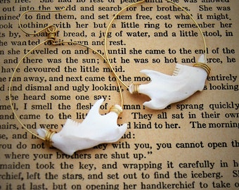 Jawbone earrings bone jewelry