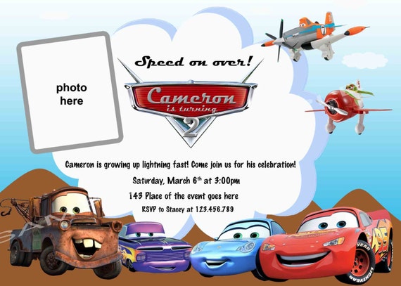 Disney Planes Photo Invitations 6