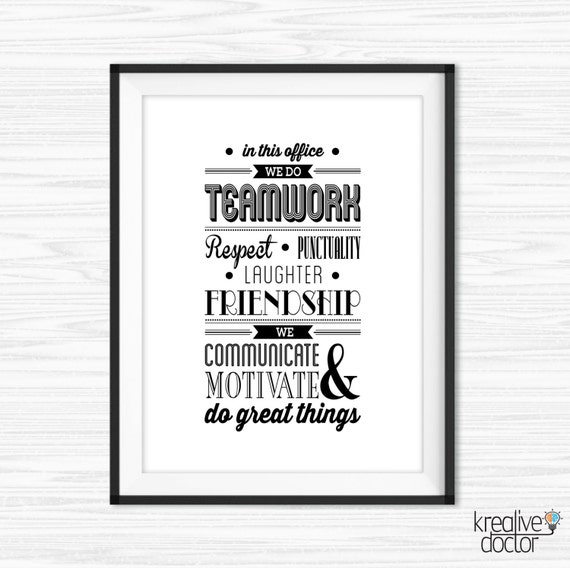 teamwork quotes for office in this office quote inspirational
