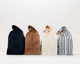 Lunch Bag // Waxed Canvas Lunch Bag