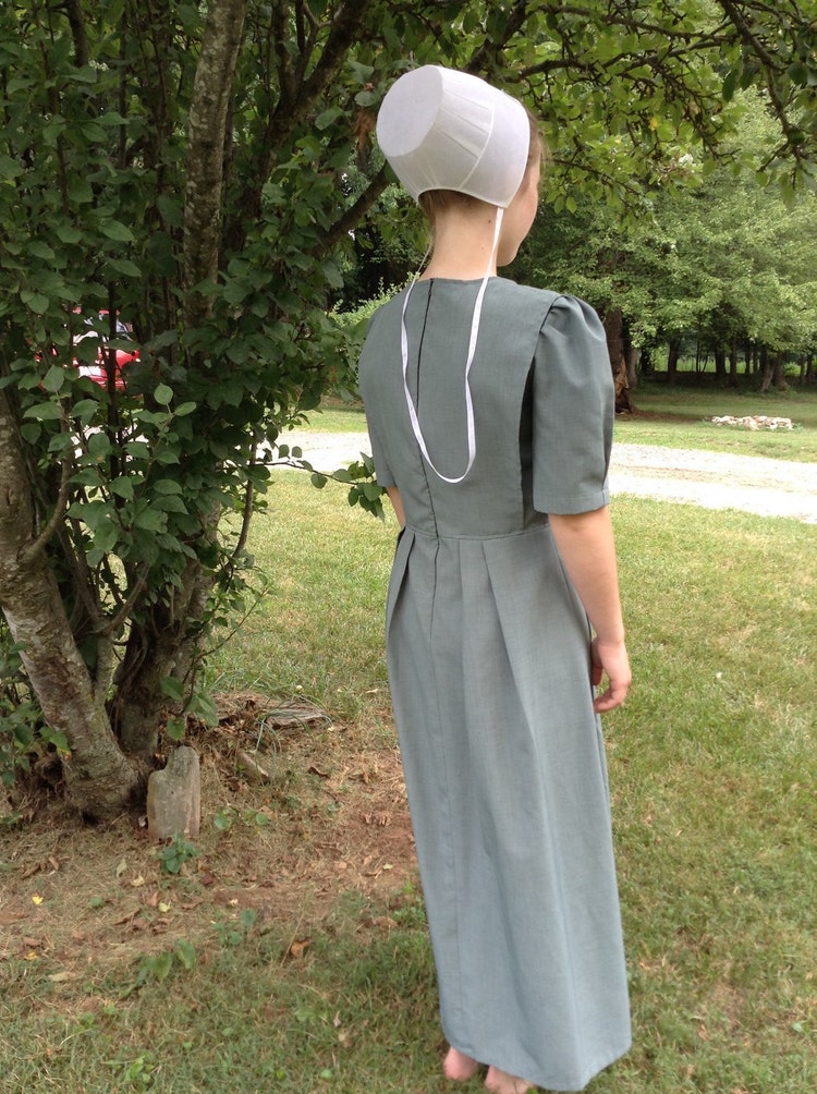 Modest Mennonite Cape Dress Custom Fabric by TheCottageCraftRoom