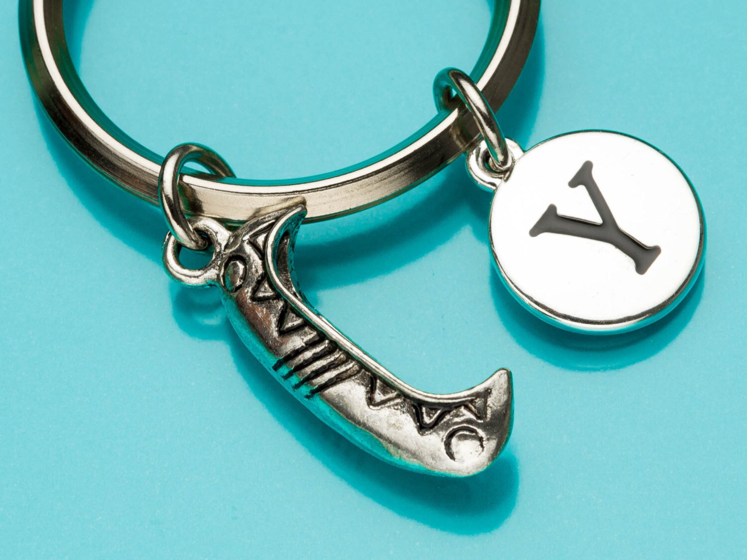 Canoe Keychain Canoe Key Ring Kayak Keychain Boat Charm