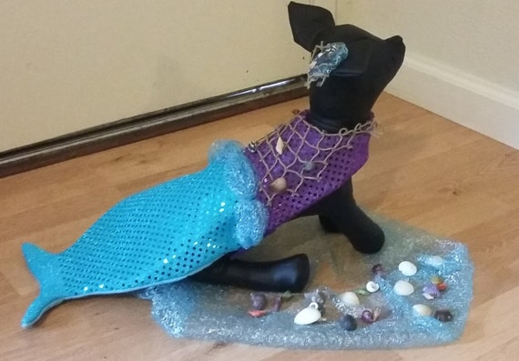 mermaid dog stuffed animal