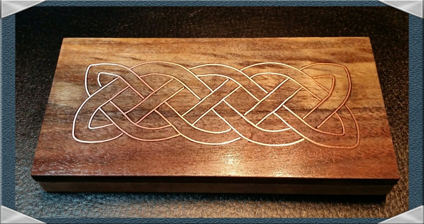 Irish Celtic Knot Copper Wire Inlay Paperweight Handcrafted