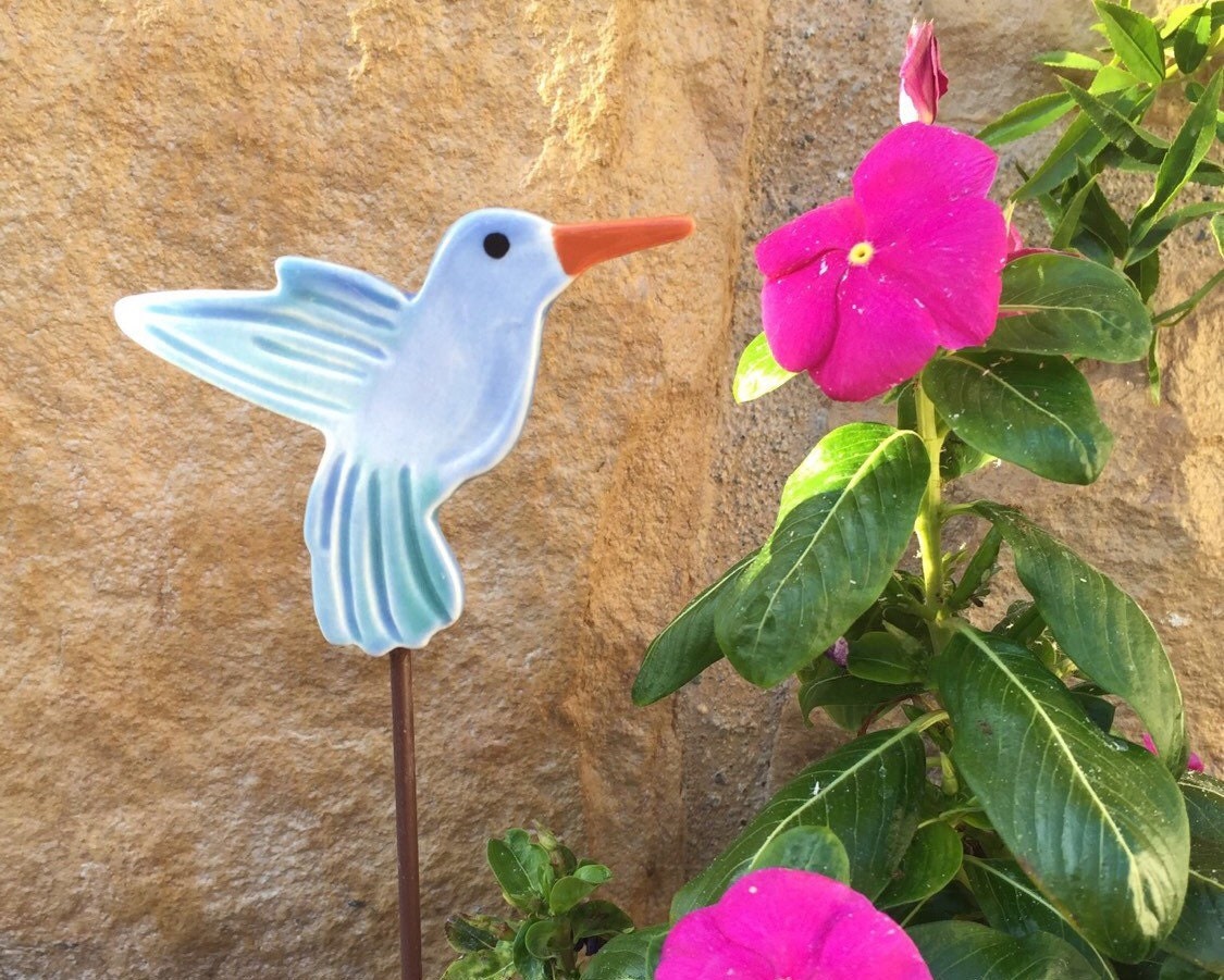 Hummingbird Garden Stakes