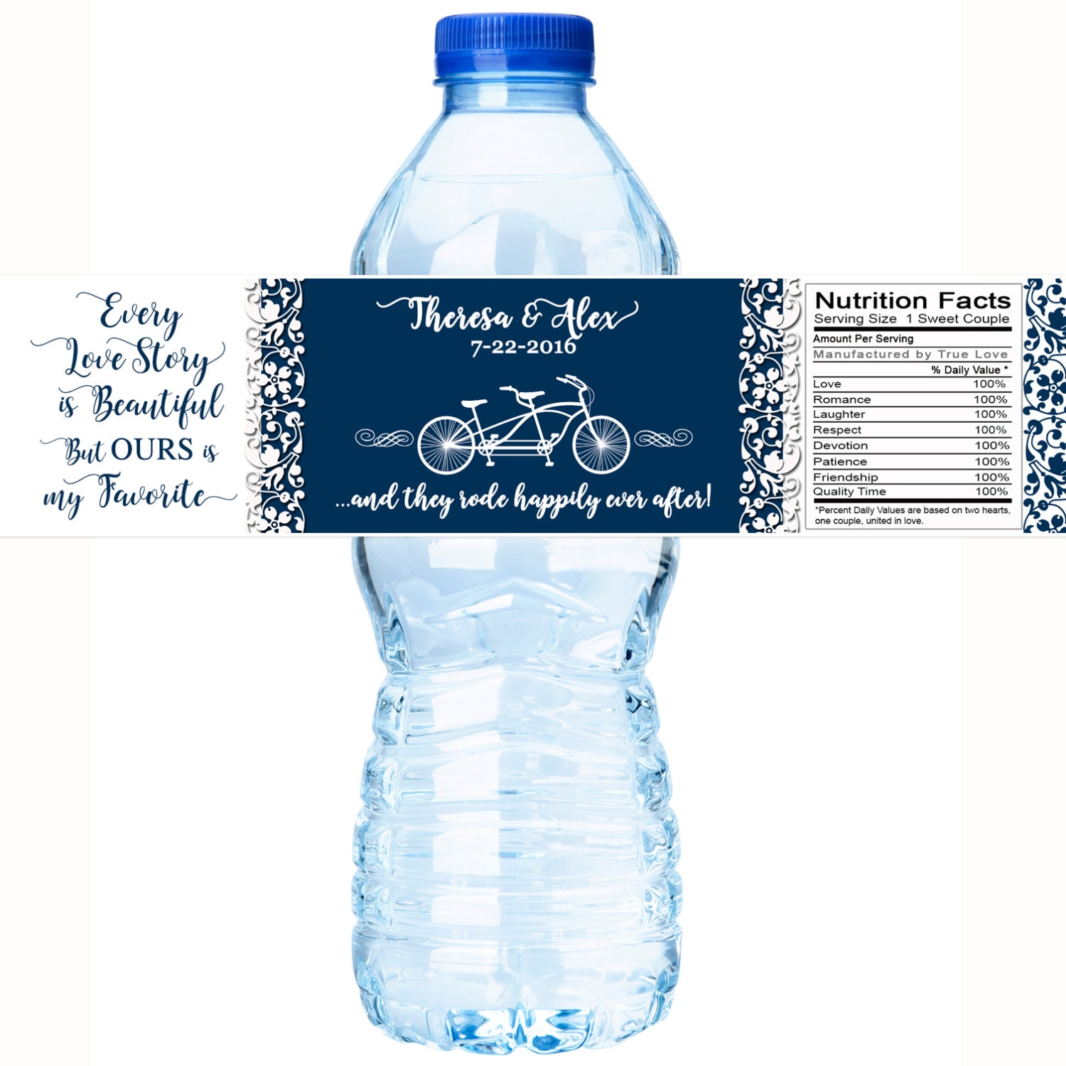 Wedding Water Bottle Labels Personalized Water Bottle Labels