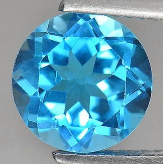 Cubic Zirconia Bright Swiss Blue Round AAA Rated CZ Loose