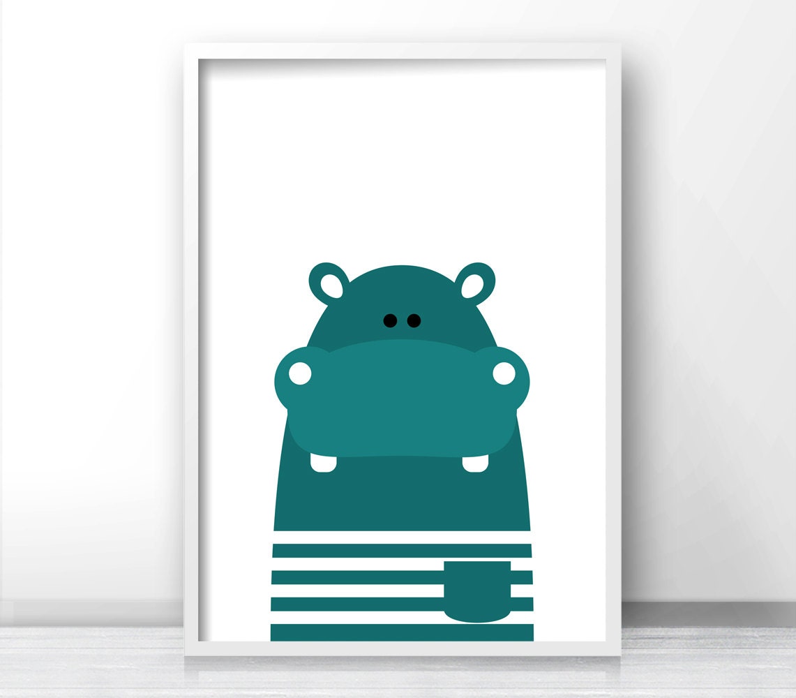 Printable-Kids-Wall-Art-Modern-Kids-Art-Hippo-Nursery-Art