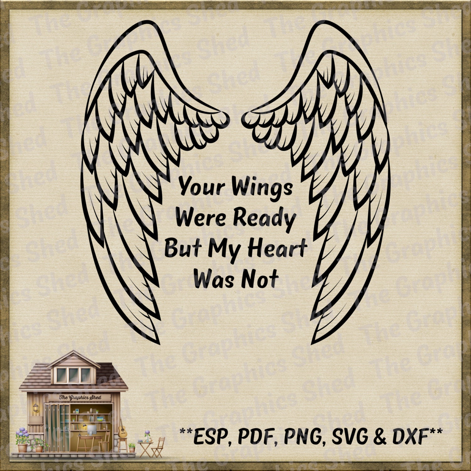 Your Wings Were Ready Cut Files *svg dxf png eps & pdf* Stickers Shirts