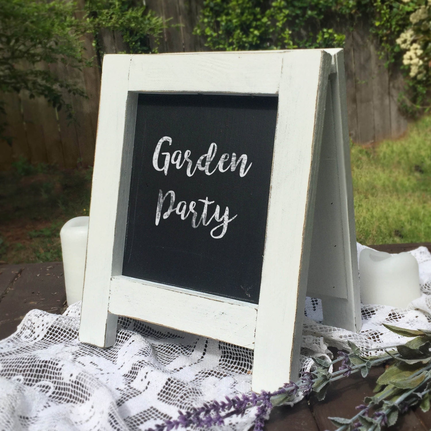 white chalkboard easel chalkboard sign chalkboard Aframe