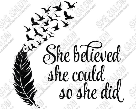 Download She Believed She Could So She Did Inspirational Woman by ...