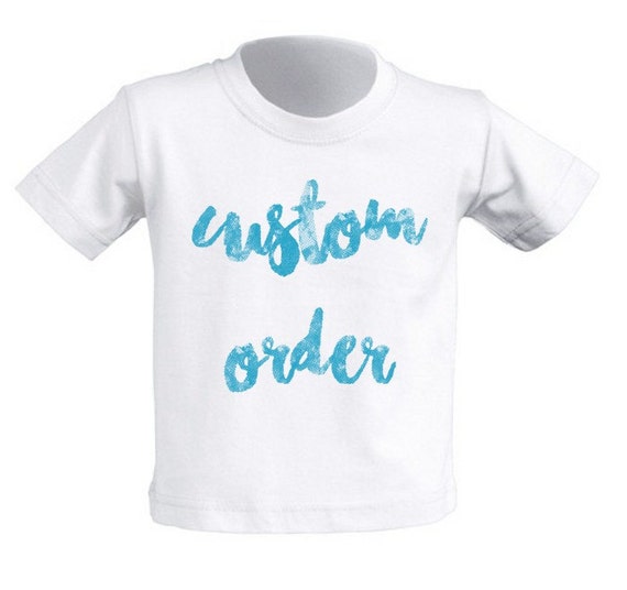 Personalized BABY tshirt. White baby tshirt. Great gift for