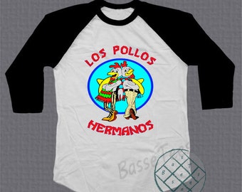 Los Pollos Hermanos shirt baseball tee raglan tshirt unisex size S - L