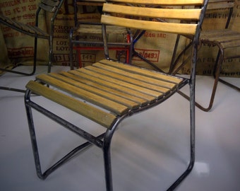 Vintage industrial 1950's school,dining, study chairs