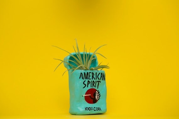 BLUE AMERICAN SPIRIT planter / cigarette planter