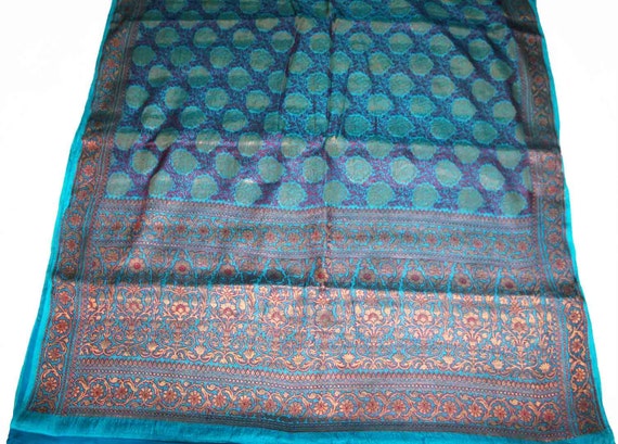 Vintage heavy thread zari brocade indian by Vintageethnicindian