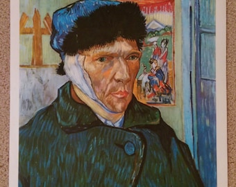 Van Gogh Self Portrait with Bandaged Ear Large Reproduction