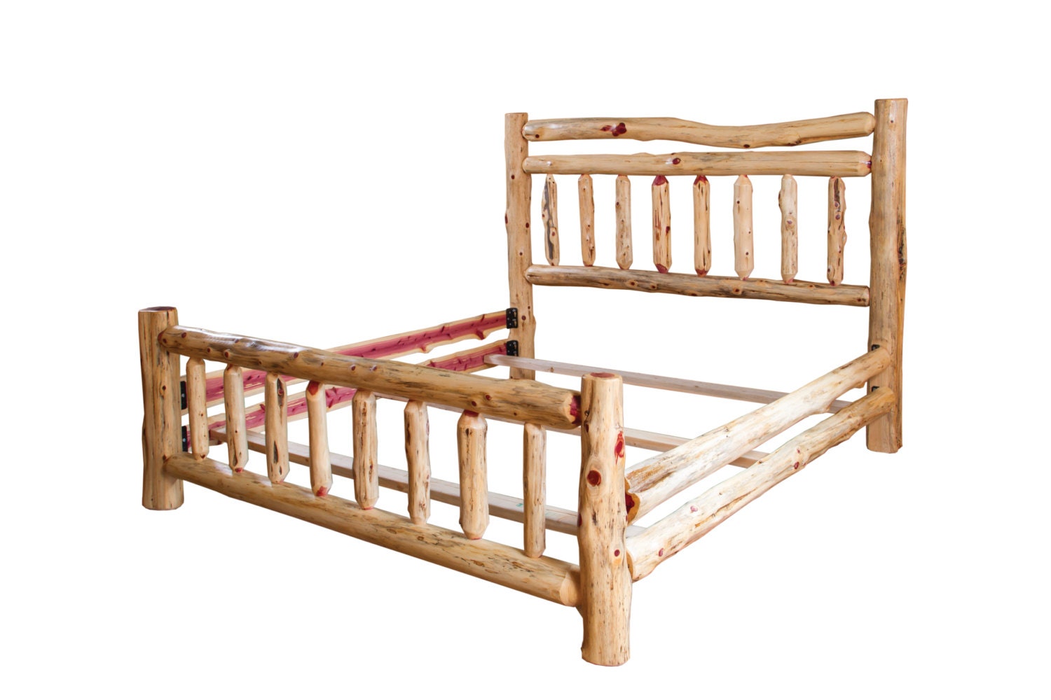Rustic Red Cedar Log Bed KING SIZE Mission by FurnitureBarnUSA