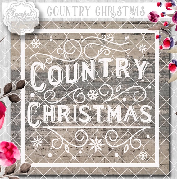 Download Vintage COUNTRY Christmas SVG File Cutting File Vector