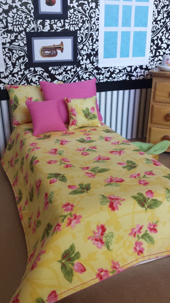 Pretty and Feminine Yellow and Pink Floral Bedding For Your